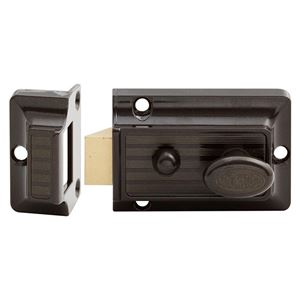 Lockwood 201 Nightlatch No Cylinder BRN