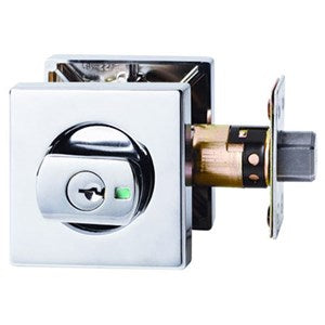 Lockwood 005 Square Double Cylinder Deadbolt CP