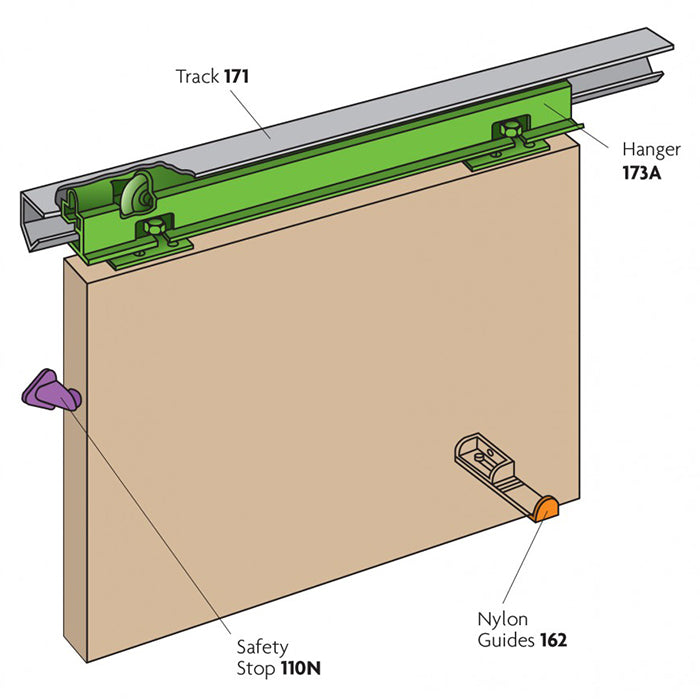 Lockwood HP9 Phantom Door 1525mm Sliding Door Kit