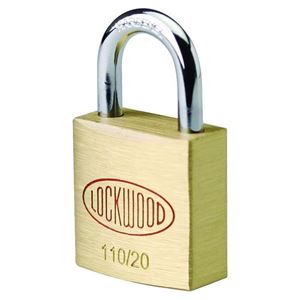 Lockwood 110 Brass 20mm Padlock 11mm Shackle