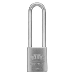 Lockwood 334 Stainless Steel Case 45mm Padlock 90mm SS Shrouded Shackle 5P KD