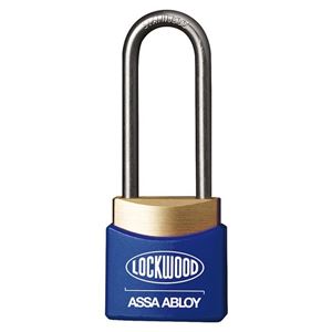 Lockwood 312EL/38/BL Brass Padlock 38mm Shackle Blue Cover