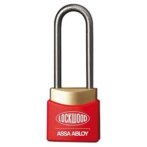 Lockwood 312ED38/RD Brass 30mm Padlock 38mm Shackle Red Cover