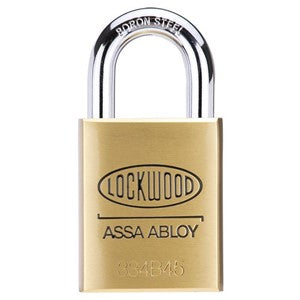 Lockwood 334 Brass 45mm Padlock 25mm Shackle 5P KD