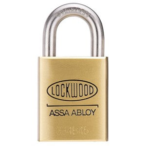 Lockwood 334 Brass 45mm Padlock 25mm SS Shackle 5P KD