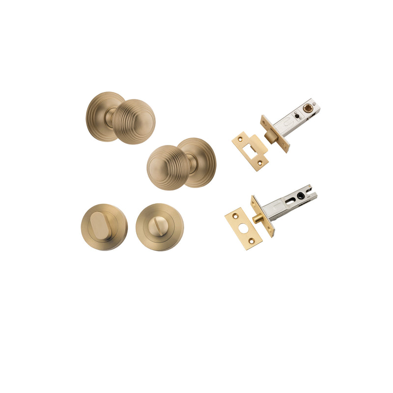 IVER GUILDFORD DOOR KNOB ON ROUND ROSE CONCEALED FIX - CUSTOMISE TO YOUR NEEDS