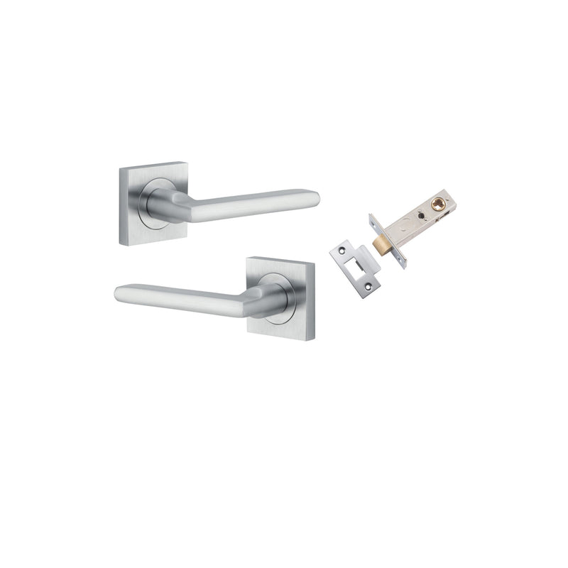 IVER BALTIMORE DOOR LEVER HANDLE ON SQUARE ROSE - CUSTOMISE TO YOUR NEEDS