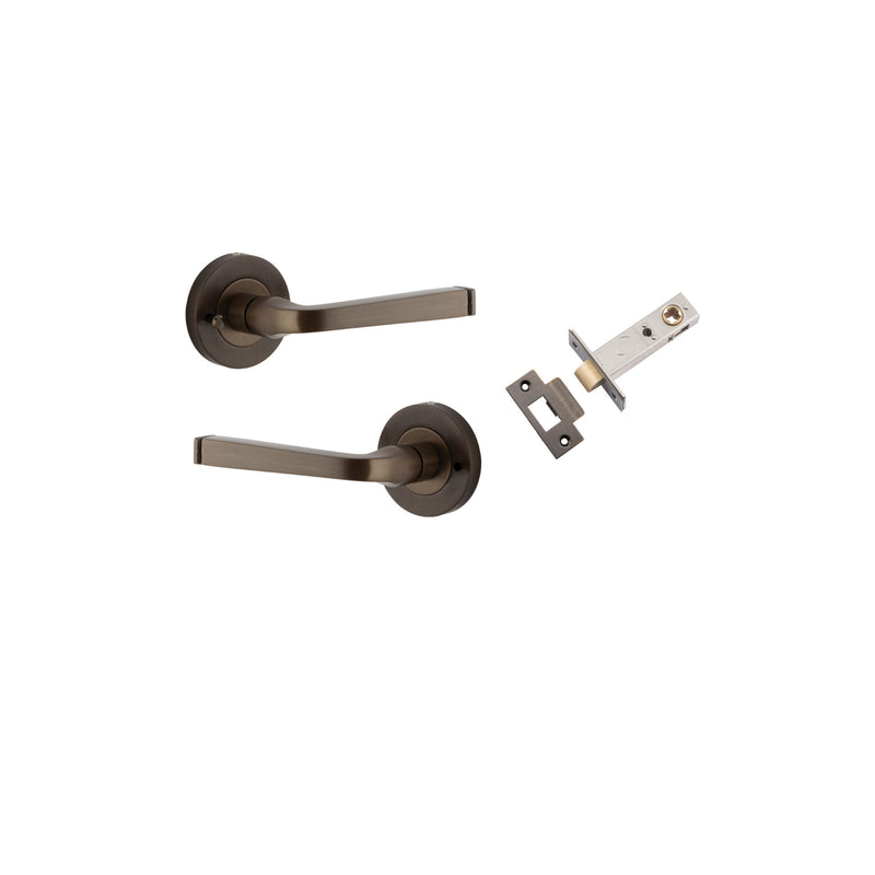 IVER ANNECY DOOR LEVER HANDLE ON ROUND ROSE PAIR - CUSTOMISE TO YOUR NEEDS