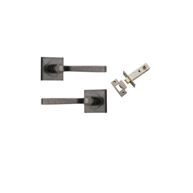 IVER ANNECY DOOR LEVER HANDLE ON SQUARE ROSE PAIR - CUSTOMISE TO YOUR NEEDS