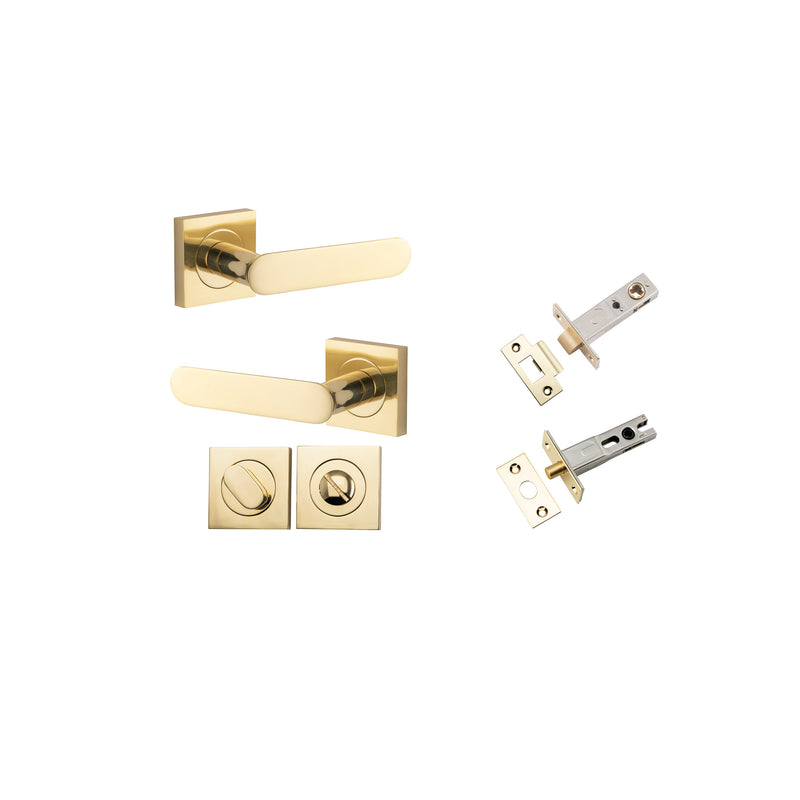 IVER BRONTE DOOR LEVER HANDLE ON SQUARE ROSE - CUSTOMISE TO YOUR NEEDS