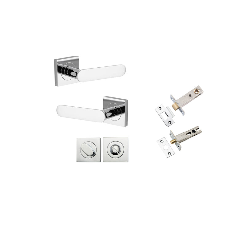 IVER BRONTE DOOR LEVER HANDLE ON SQUARE ROSE - CUSTOMISE TO YOUR NEEDS