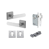 IVER BRONTE DOOR LEVER HANDLE ON SQUARE ROSE - CUSTOMISE TO YOUR NEEDS