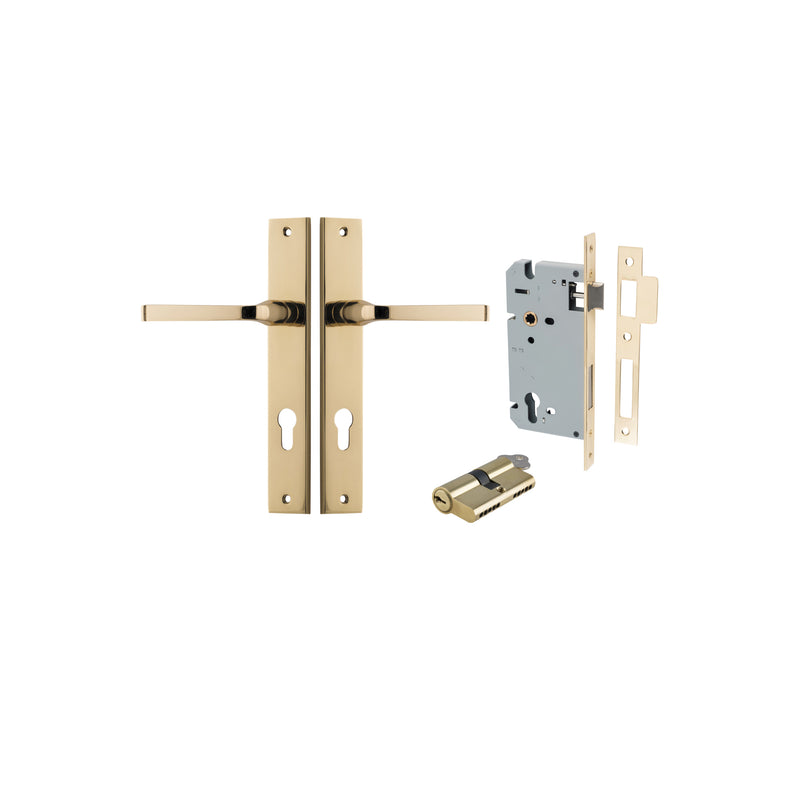 IVER ANNECY DOOR LEVER HANDLE ON RECTANGULAR BACKPLATE - CUSTOMISE TO YOUR NEEDS