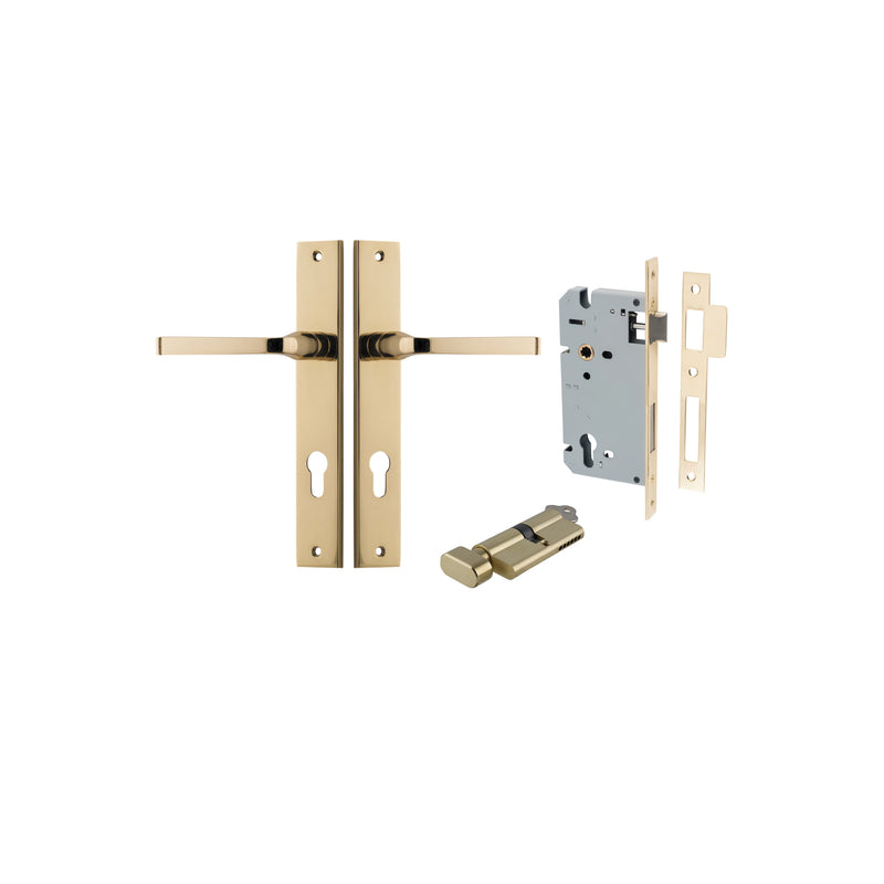 IVER ANNECY DOOR LEVER HANDLE ON RECTANGULAR BACKPLATE - CUSTOMISE TO YOUR NEEDS