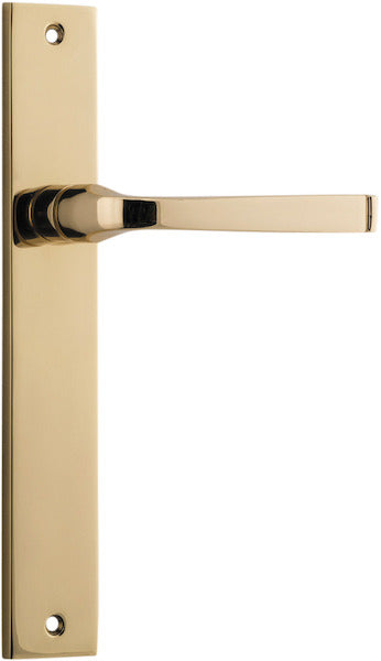 IVER ANNECY DOOR LEVER HANDLE ON RECTANGULAR BACKPLATE - CUSTOMISE TO YOUR NEEDS