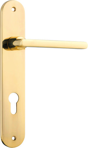 IVER BALTIMORE DOOR LEVER HANDLE ON OVAL BACKPLATE - CUSTOMISE TO YOUR NEEDS