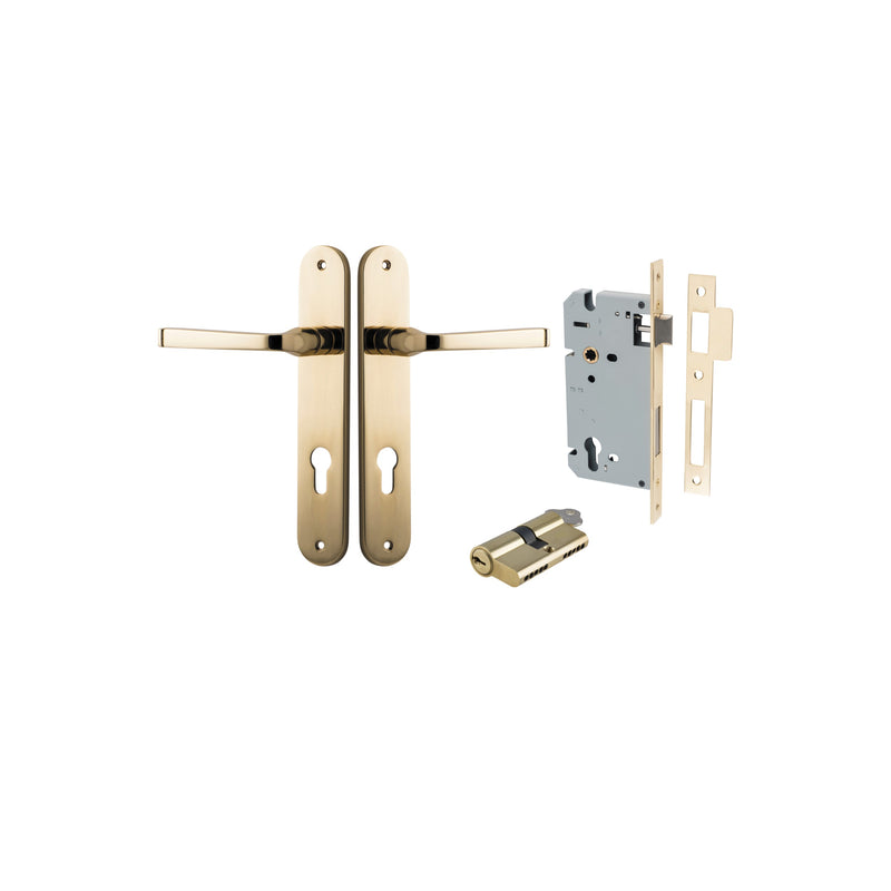 IVER ANNECY DOOR LEVER HANDLE ON OVAL BACKPLATE - CUSTOMISE TO YOUR NEEDS