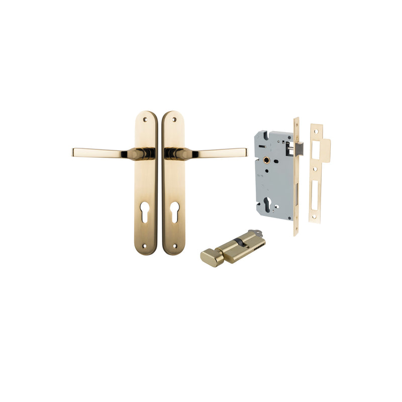 IVER ANNECY DOOR LEVER HANDLE ON OVAL BACKPLATE - CUSTOMISE TO YOUR NEEDS