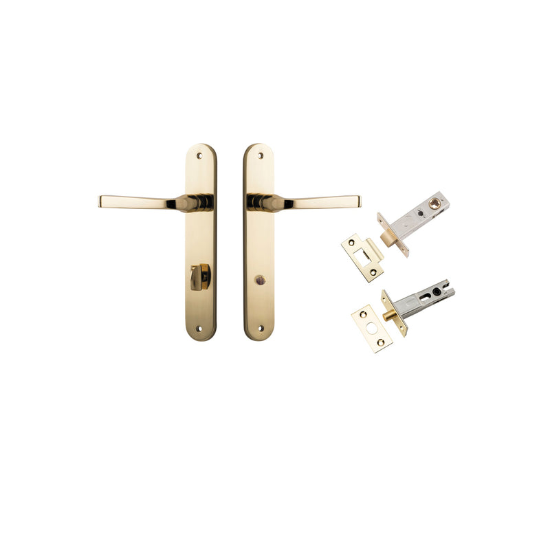 IVER ANNECY DOOR LEVER HANDLE ON OVAL BACKPLATE - CUSTOMISE TO YOUR NEEDS