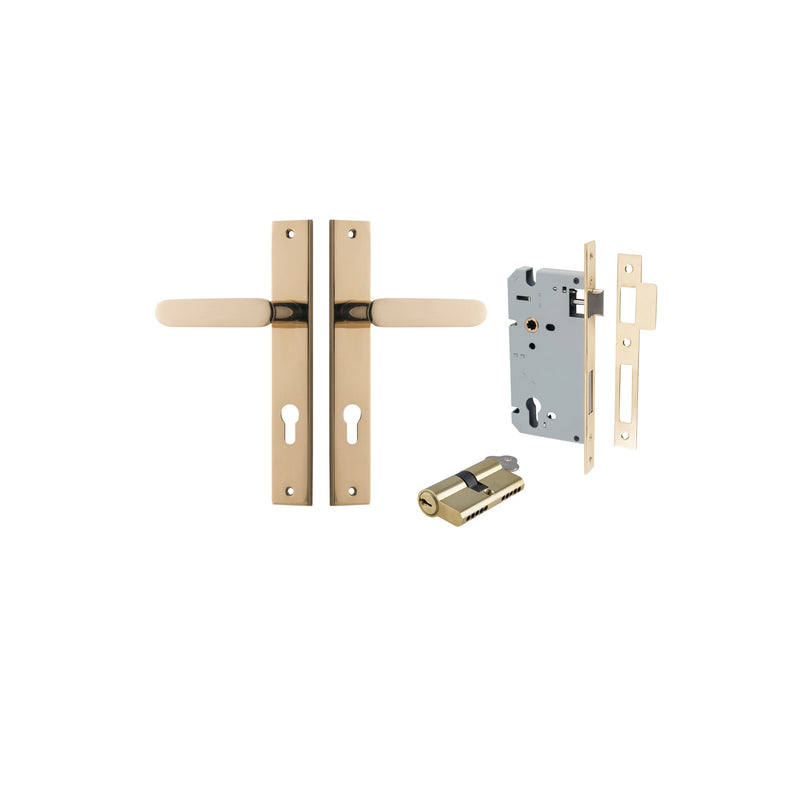 IVER BRONTE DOOR LEVER HANDLE ON RECTANGULAR BACKPLATE - CUSTOMISE TO YOUR NEEDS