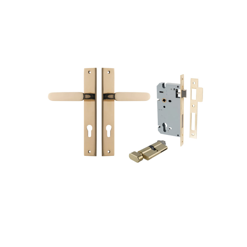 IVER BRONTE DOOR LEVER HANDLE ON RECTANGULAR BACKPLATE - CUSTOMISE TO YOUR NEEDS