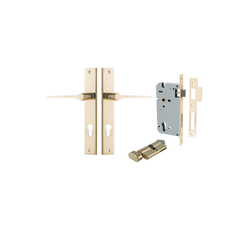 IVER COMO DOOR LEVER HANDLE ON RECTANGULAR BACKPLATE - CUSTOMISE TO YOUR NEEDS