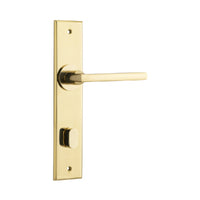 IVER BALTIMORE DOOR LEVER HANDLE ON CHAMFERED BACKPLATE - AVAILABLE IN VARIOUS FINISHES