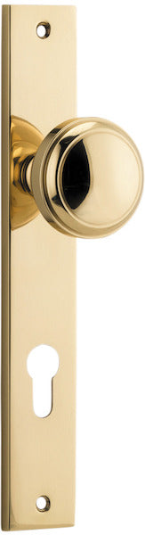 IVER PADDINGTON DOOR KNOB ON RECTANGULAR BACKPLATE - CUSTOMISE TO YOUR NEEDS