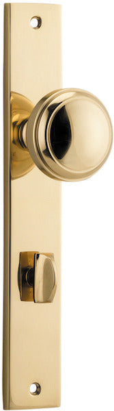 IVER PADDINGTON DOOR KNOB ON RECTANGULAR BACKPLATE - CUSTOMISE TO YOUR NEEDS