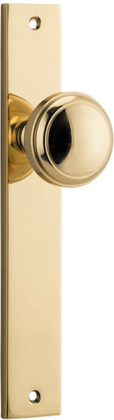 IVER PADDINGTON DOOR KNOB ON RECTANGULAR BACKPLATE - CUSTOMISE TO YOUR NEEDS