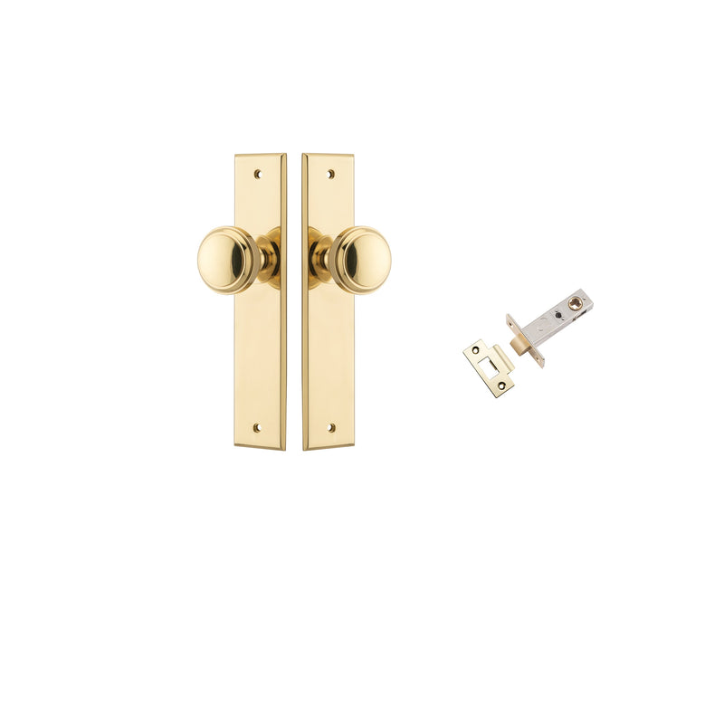 IVER PADDINGTON DOOR KNOB ON CHAMFERED BACKPLATE - CUSTOMISE TO YOUR NEEDS