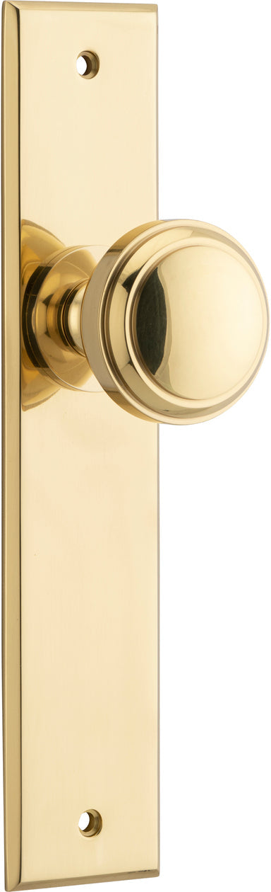 IVER PADDINGTON DOOR KNOB ON CHAMFERED BACKPLATE - CUSTOMISE TO YOUR NEEDS