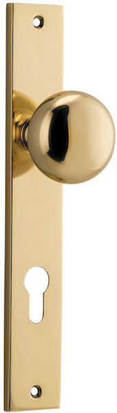 IVER CAMBRIDGE DOOR KNOB ON RECTANGULAR BACKPLATE - CUSTOMISE TO YOUR NEEDS