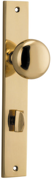 IVER CAMBRIDGE DOOR KNOB ON RECTANGULAR BACKPLATE - CUSTOMISE TO YOUR NEEDS