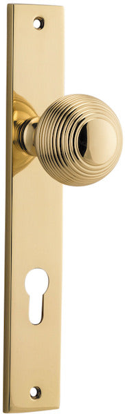 IVER GUILDFORD DOOR KNOB ON RECTANGULAR BACKPLATE - CUSTOMISE TO YOUR NEEDS