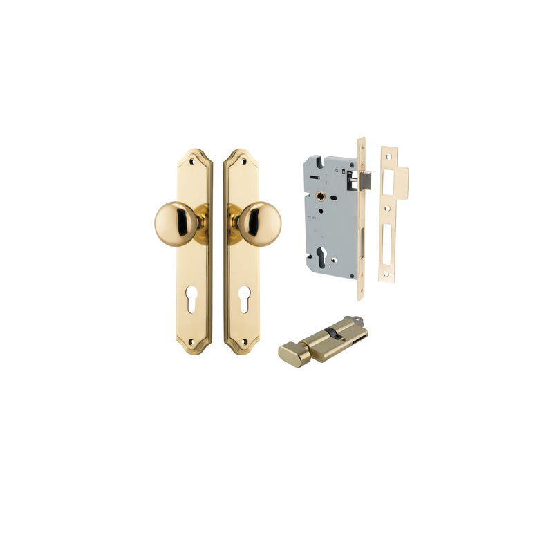 IVER CAMBRIDGE DOOR KNOB ON SHOULDERED BACKPLATE - CUSTOMISE TO YOUR NEEDS