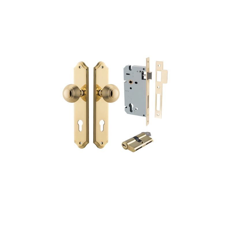 IVER GUILDFORD DOOR KNOB ON SHOULDERED BACKPLATE - CUSTOMISE TO YOUR NEEDS