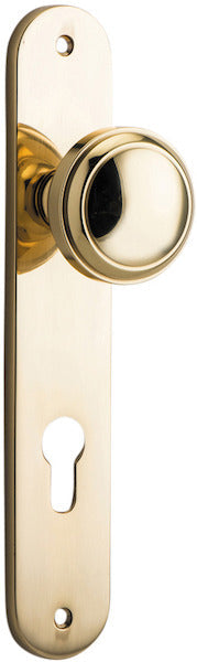 IVER PADDINGTON DOOR KNOB ON OVAL BACKPLATE - CUSTOMISE TO YOUR NEEDS