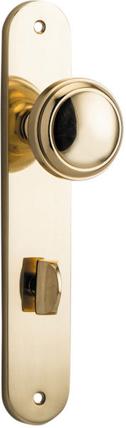 IVER PADDINGTON DOOR KNOB ON OVAL BACKPLATE - CUSTOMISE TO YOUR NEEDS