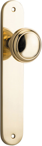 IVER PADDINGTON DOOR KNOB ON OVAL BACKPLATE - CUSTOMISE TO YOUR NEEDS