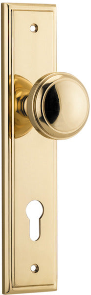 IVER PADDINGTON DOOR KNOB ON STEPPED BACKPLATE - CUSTOMISE TO YOUR NEEDS