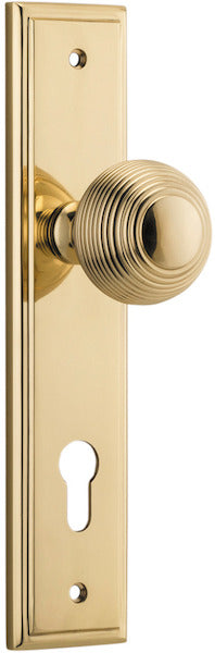 IVER GUILDFORD DOOR KNOB ON STEPPED BACKPLATE - CUSTOMISE TO YOUR NEEDS