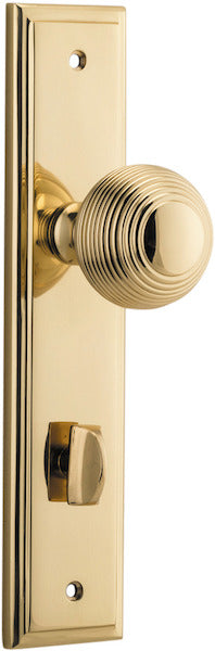 IVER GUILDFORD DOOR KNOB ON STEPPED BACKPLATE - CUSTOMISE TO YOUR NEEDS