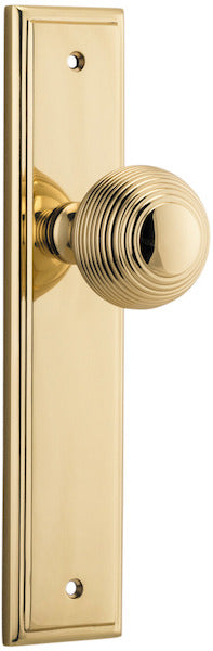 IVER GUILDFORD DOOR KNOB ON STEPPED BACKPLATE - CUSTOMISE TO YOUR NEEDS