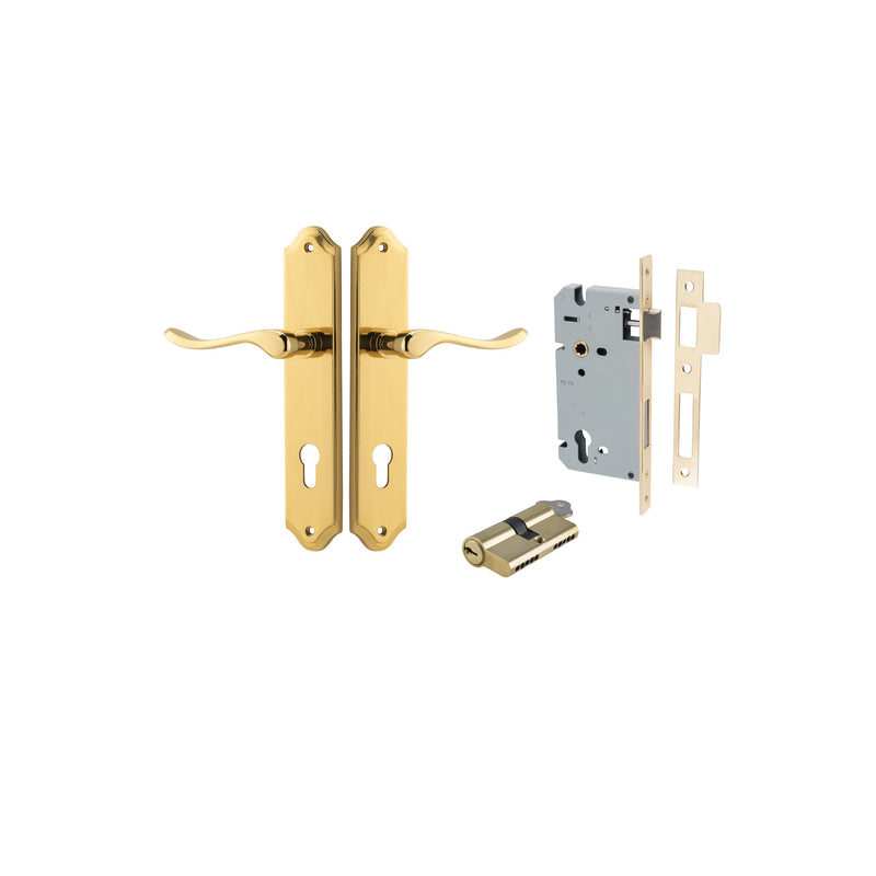 IVER STIRLING DOOR LEVER HANDLE ON SHOULDERED BACKPLATE - CUSTOMISE TO YOUR NEEDS