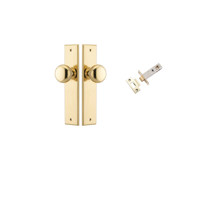 IVER CAMBRIDGE DOOR KNOB ON CHAMFERED BACKPLATE - CUSTOMISE TO YOUR NEEDS