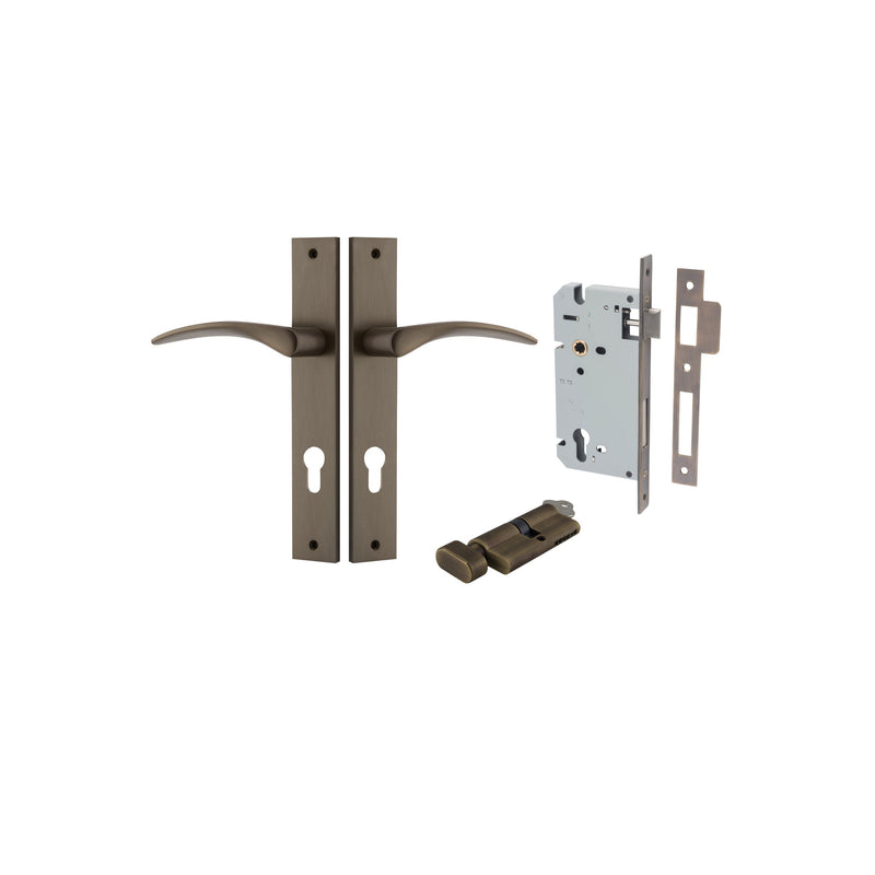 IVER OXFORD DOOR LEVER HANDLE ON RECTANGULAR BACKPLATE - CUSTOMISE TO YOUR NEEDS