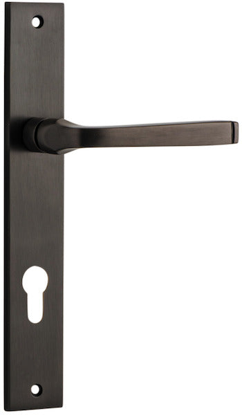 IVER ANNECY DOOR LEVER HANDLE ON RECTANGULAR BACKPLATE - CUSTOMISE TO YOUR NEEDS