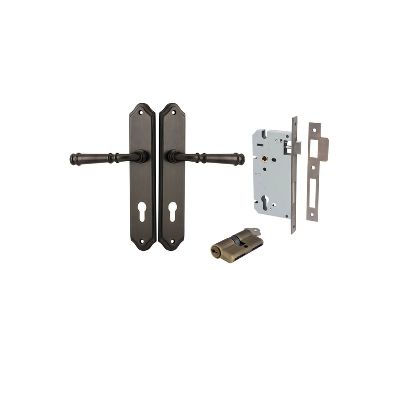 IVER VERONA DOOR LEVER HANDLE ON SHOULDERED BACKPLATE - CUSTOMISE TO YOUR NEEDS