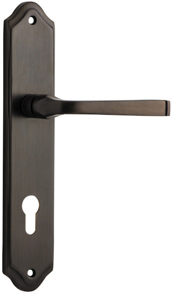 IVER ANNECY DOOR LEVER HANDLE ON SHOULDERED BACKPLATE - CUSTOMISE TO YOUR NEEDS